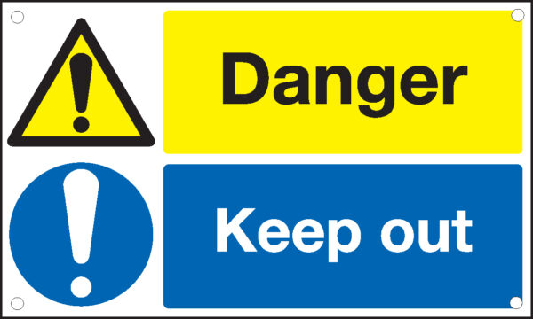 HA13829R - 300x500mm Danger Keep Out - Rigid