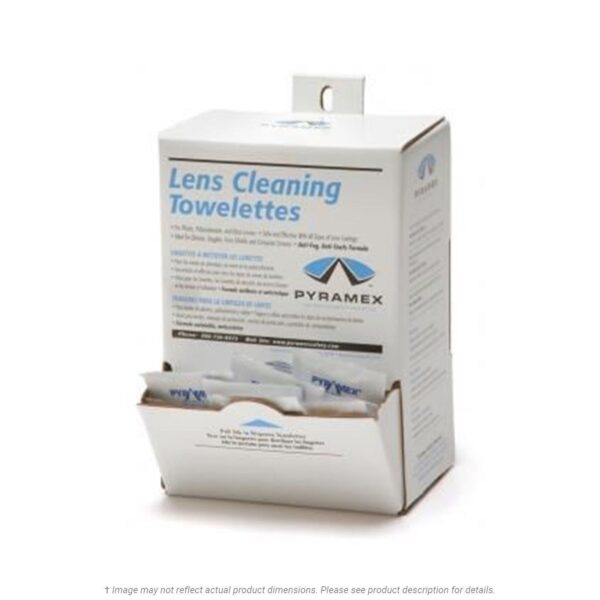 PYLCT100- Pyramex Box of 100 Lens Cleaners