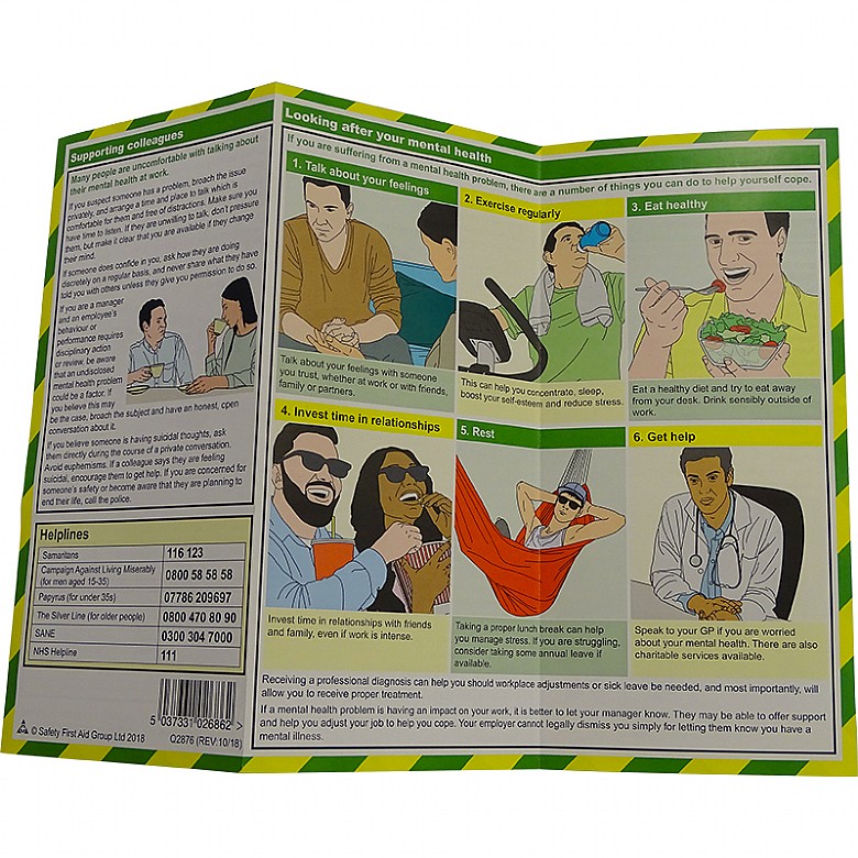 Q2876 Mental Health First Aid Leaflet – Absolute PPE Industrial