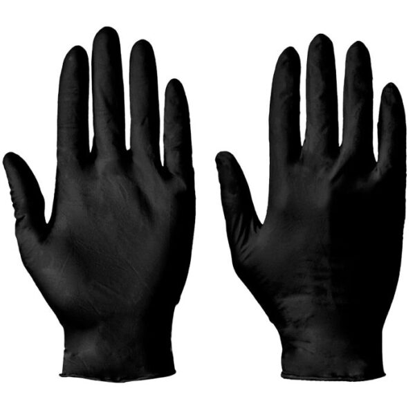 12671 Black Medical Nitrile Box of 100
