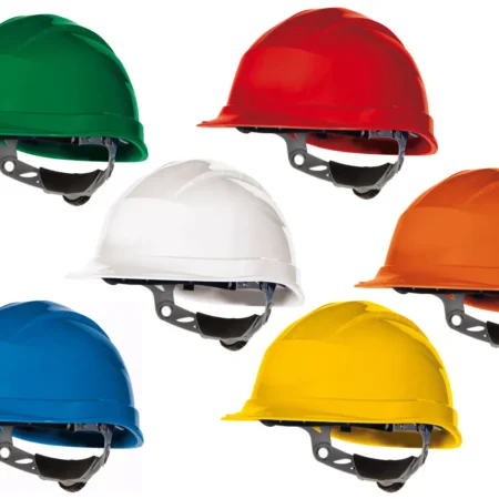 QUARTZ UP III Non vented Safety helmet short peak, wheel ratchet