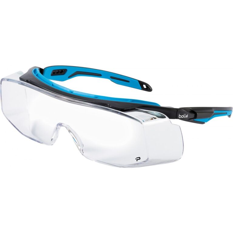 BOLLÉ Safety Glasses Gafas Deportivas TRYON OTG - Montura PC, Patillas Ajustables, Anti-Vaho Y Anti-Rayaduras