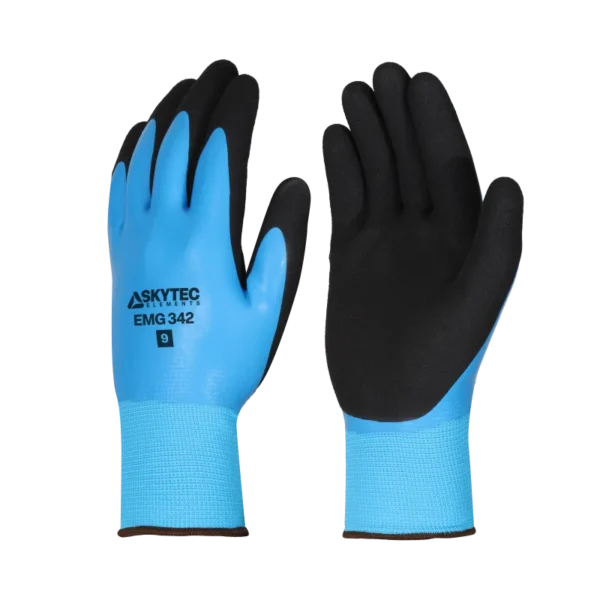 EMG342 SKYTEC ELEMENTS Water Repellent Fully-Coated Dual Latex Grip Glove