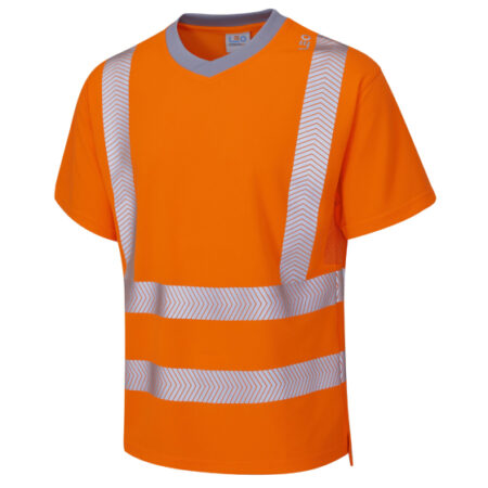LARKSTONE Leo EcoViz Performance+ T-Shirt Chevron Design Segmented Tape For Garment Stretch