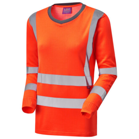 LYDFORD Leo EcoViz Comfort Womens Sleeved T-Shirt-Orange