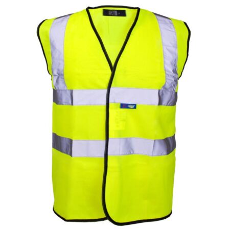 35241 – Supertouch Hi Vis Yellow Velcro Vest