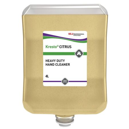 CIT4LTR- Citrus Heavy Duty Hand Cleanser 4 Litre  removes most oil based paints, oil, grease and grime.