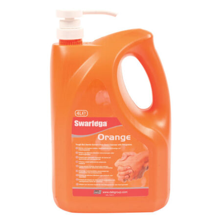 SOR4LMP Swarfega® Orange Heavy Duty Hand Cleaner 4L Pump Bottle