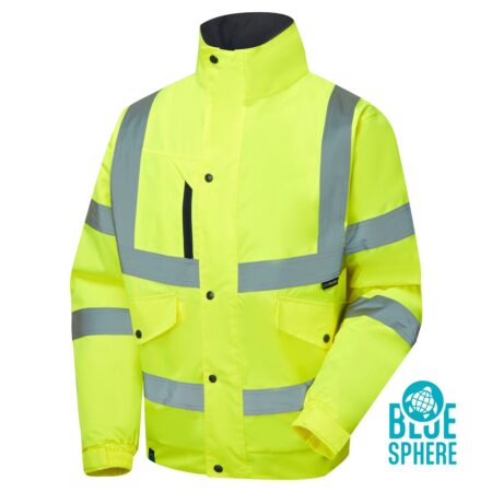 Hi Vis Eco Yellow Bomber Jacket