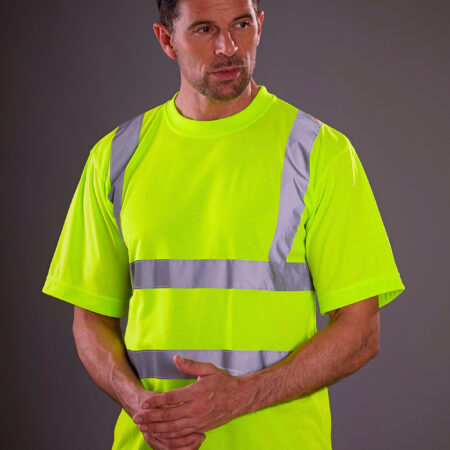 Yoko HVJ410 Hi-Vis Short Sleeve T-Shirt Choose Yellow or Orange