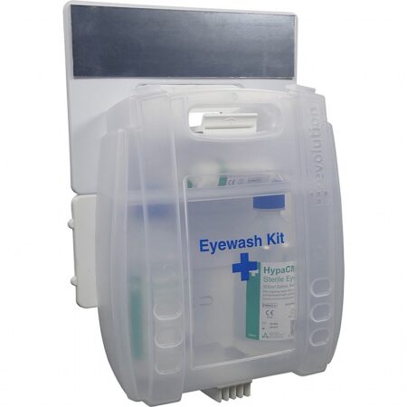 Evolution Plus 2x500ml Eye Wash Kit with 8 Eye Wash Pods with Mirror