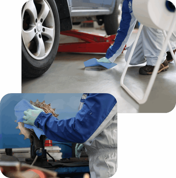 Texicell Power Blue 400  Multipurpose Cloths. Centre pull Airlaid Wipes - Image 2