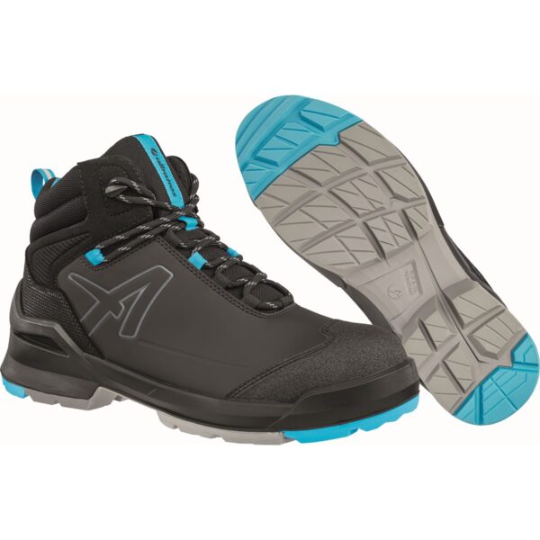 638040241 – ALBATROS TARAVAL BLACK/BLUE MID BOOTS