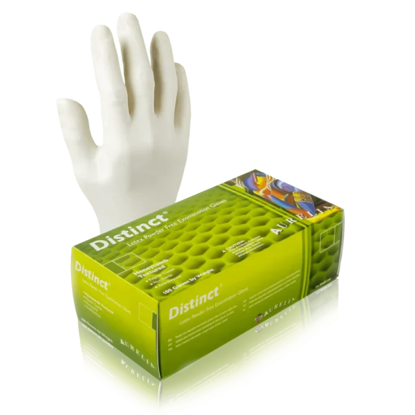 Aurelia® Distinct® Premium Natural Powder Free Latex – Box of 100