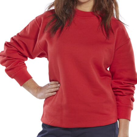 Polycotton Sweatshirt Red