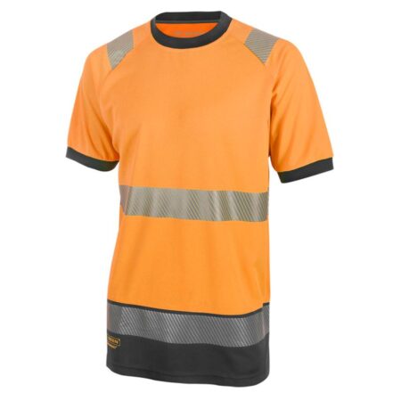 Beeswift Deltic Hi-vis Two-tone Short Sleeve T-shirt Orange / Black