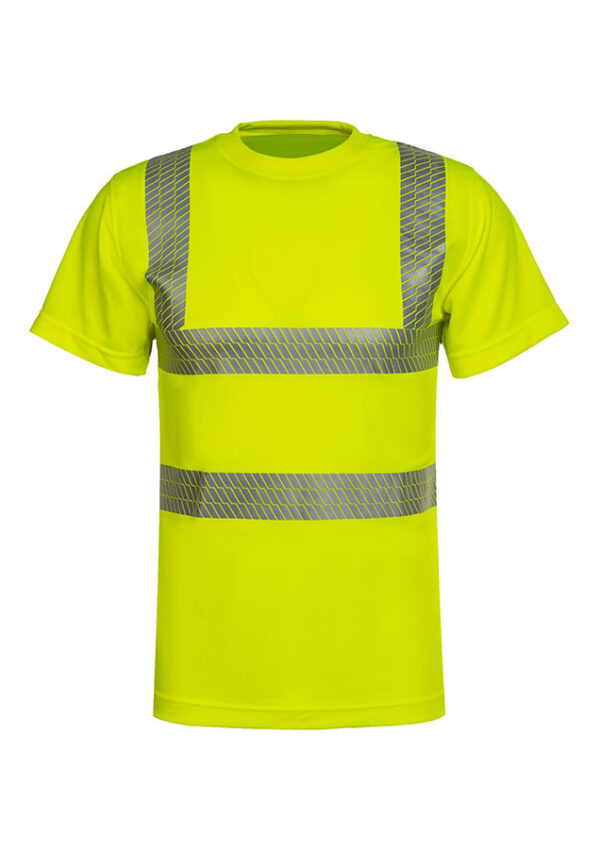 Beeswift Crew Neck Hi-vis Short Sleeve T-shirt Yellow