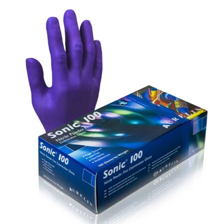 Sonic 100 – Powdered Nitrile with Great Feel and medical favourite (NHS approved), Box of 100