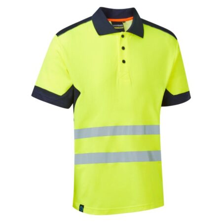 System Hi-Vis Eco Yellow CottonCool Short Sleeve Polo