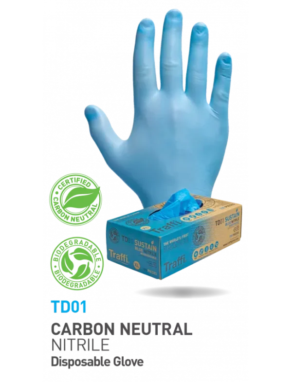 TD01 CARBON NEUTRAL BIODEGRADABLE NITRILE GLOVE